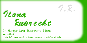 ilona ruprecht business card